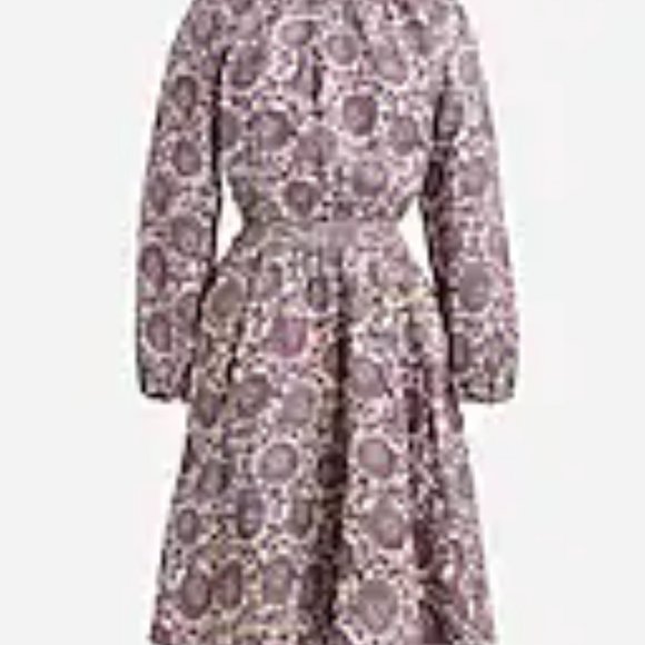 Palermo smocked-waist mini dress in floral bouquet linen 2X - Picture 2 of 3